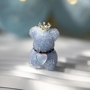 Cuentas de Resina de Cristal con Diseño de Corona de Azúcar y Oso, para Manualidades, Fabricación de Joyería, Accesorios de Porcelana, Venta Caliente 2025, GY - Product Image 6