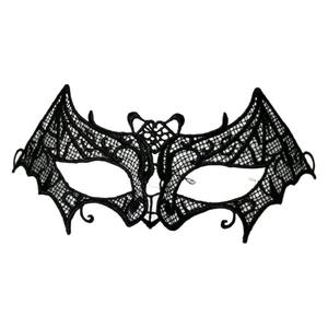 Máscara de media cara de Halloween con diseño de encaje, de PVC, con forma de gato, para baile de graduación - Product Image 1