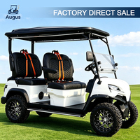 Carrito de Golf Eléctrico para 6 Pasajeros, Cabina Espaciosa, Asientos Cómodos, Carrito Utilitario de 4 Ruedas para Alquiler en Complejos Turísticos