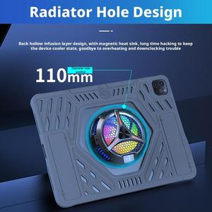 Custodia Protettiva in Silicone per Tablet Portatile con Protezione a 360 Gradi e Fori di Raffreddamento per iPad Pro - Product Image 5