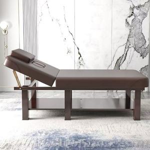 Table de beauté moderne en gros, mobilier de salon de luxe, soins du corps, soins du visage, soins des cils, spa de beauté, lit de massage en bois - Product Image 2