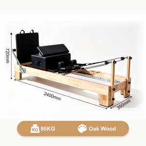 YA ZU Reformer de Pilates Profesional con Elevadores de Cuerda Ajustables, Cama de Yoga para Ejercicios de Core con Ángulo de Resistencia Personalizado - Product Image 1