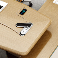 Boîte de rangement en forme de L moderne et convertible en MDF écologique, finition thermoformée durable, bordure en PVC de 2 mm, pieds en acier courbés, avec système de verrouillage par câble