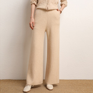 <span class=keywords><strong>Pantaloni</strong></span> Palazzo da Donna a <span class=keywords><strong>Vita</strong></span> Alta <span class=keywords><strong>in</strong></span> Morbido Cashmere Lavorato a Maglia, Gamba Larga, <span class=keywords><strong>Vita</strong></span> Elastica, Vestibilità Ampia, Caldi, <span class=keywords><strong>con</strong></span> Tasche Laterali - Product Image 6