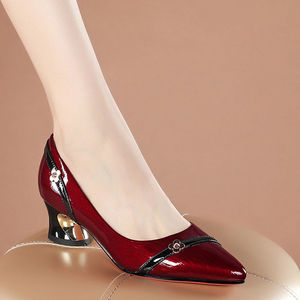 Zapatos de Mujer Versátiles para Primavera y Verano, Tacón Bajo, Suela Suave, Profesionales, Cómodos, con Punta - Product Image 4