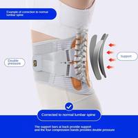 Ceinture de soutien lombaire de nouvelle conception, respirante et douce en polyester/spandex, pour les douleurs dorsales, la sciatique et les hernies discales
