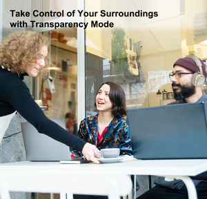 Oem đa-chế độ <span class=keywords><strong>Bluetooth</strong></span> tiếng ồn hủy bỏ tai nghe với Le âm thanh giọng nói tăng môi trường xung quanh chế độ thông minh mặc cảm biến cho du lịch - Product Image 6