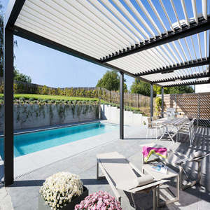 Pergola Bioclimatica Moderna in Alluminio per Esterni 3X3m 3x4m 3x5m 4x4m 5x3m 6x4m - Product Image 6