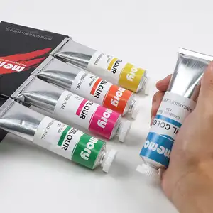 Tubo di alluminio professionale di marca di memoria 50ml pittura ad olio 25 colori 200ml disponibile