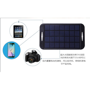 Lampe de bureau solaire à commande tactile, LED, batterie 10000mAh, durée de vie de 40000 heures, pour le camping, l'enseignement, la randonnée, la pêche nocturne - Product Image 2
