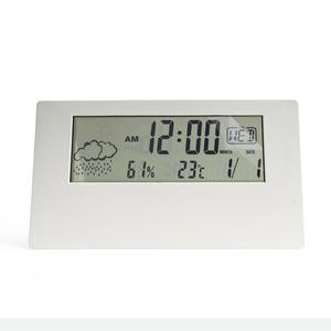 Электронный термометр и гигрометр креативные погодные часы светящийся маленький будильник прозрачный будильник - Product Image 2