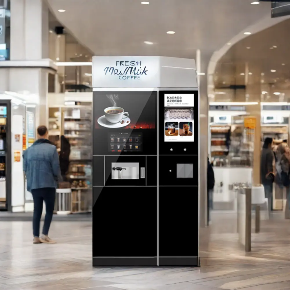 Eis kaffee automat Voll automatisch für Unternehmen mit Eis schrank
