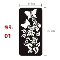 Autocollants de tatouage 3D populaires à petite image, pochoirs de tatouage au henné sexy pour filles, pochoirs de peinture corporelle en papier pour tatouage