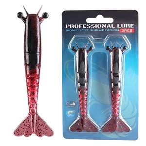 Palmer 9.5cm/6g 11.5cm/10g 2pcs/bag PVC Soft <strong>Shrimp</strong> <strong>Lure</strong> Vivid Appearance Artificia <strong>Shrimp</strong> Soft Fishing <strong>Lure</strong> Bait - Product Image 6