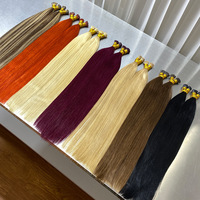 Vente directe usine – Extensions capillaires I-tip sans couture double épaisseur aux couleurs vibrantes pour femmes, permanentables