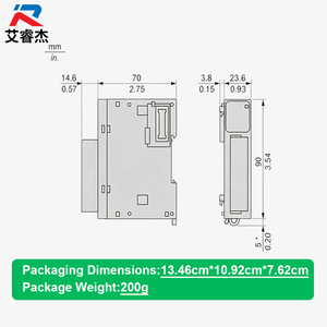Nouveau module d'extension PLC original TM3TM3G, module analogique d'E/S, série Modicon TM3, entrées et sorties analogiques pour contrôle logique programmable PLC - Product Image 2