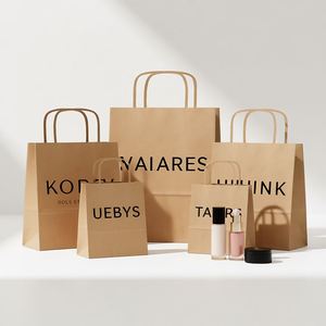 Bolsas de Papel Kraft Resistentes al por Mayor, Bolsas Ecológicas Económicas con Impresión Personalizada - Product Image 1