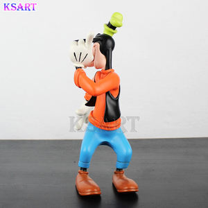 Sculpture Goofy de style vintage en fibre de verre, statue de dessin animé Goofy en résine faite à la main, artisanat en résine, cadeau, décoration d'intérieur - Product Image 5
