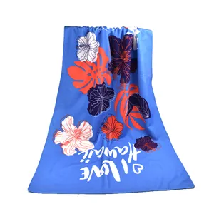 Китайский поставщик, замшевое полотенце из микрофибры, спортивное пляжное полотенце с рисунком