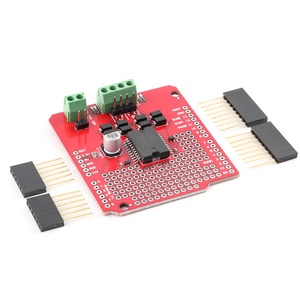 Module de commande de moteur CC L298P, carte d'extension, moteur pas à pas, accessoire de robot de voiture intelligente, module de protection de moteur, carte rouge pour <span class=keywords><strong>Arduino</strong></span> - Product Image 1