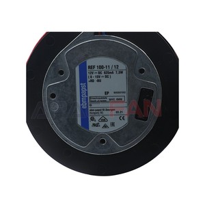 Ventilador Centrífugo DC REF100-11/12 de 100 mm, 12 VCC, 5400 RPM, 50.6 CFM, 7.5 W, con Rodamiento de Bolas para Ventilación y Refrigeración HVAC - Product Image 2