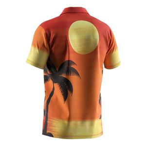 Chemise à fleurs à manches courtes à séchage rapide OEM, chemise hawaïenne originale de haute qualité pour hommes, vêtements de plage - Product Image 3