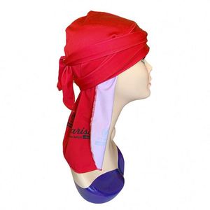 Durag en satin soyeux de haute qualité avec logo personnalisé, coutures extérieures, unisexe, extra long, à ondulations, avec longues sangles - Product Image 3