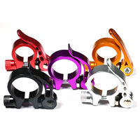 Collier de selle en aluminium, levier à came à dégagement rapide usiné CNC pour pince de selle de vélo universelle