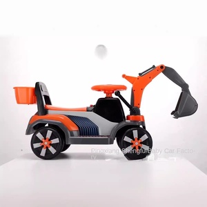 Escavatore Elettrico Giocattolo Unisex Grande, Veicolo Cavalcabile a Batteria con Telecomando, Modello in Plastica di <span class=keywords><strong>Macchina</strong></span> da Costruzione - Product Image 4