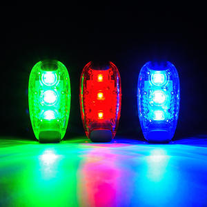 Luz trasera multifuncional para bicicleta, Led, resistente al agua Ip4, con 4 modos para adultos, ciclismo, correr, mochila, casco, color verde - Product Image 2