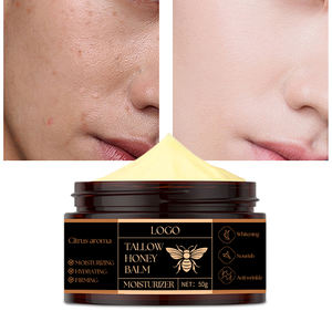 Crème fouettée biologique pour le visage, beurre corporel hydratant, produits de soin de la peau, baume au suif jaune et au miel - Product Image 1