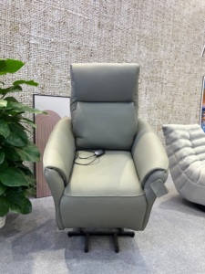 Sillón reclinable eléctrico de cuero moderno de lujo, OEM ODM, para hotel, con función de elevación para personas mayores - Product Image 2