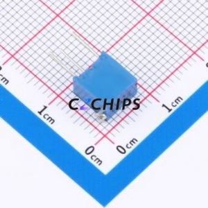 ตัวต้านทาน/โพเทนชิโอมิเตอร์แบบปรับได้สำหรับ3266X-203ผ่านชิ้นส่วนรู (THT)-3P, ตัวต้านทาน6.8x4.7มม. 20Kohm 10% 500 250mw ppm/℃ - Product Image 2