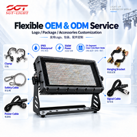 Projecteur stroboscopique LED 400W, étanche IP65, 24 segments RGB Pixel Chase, 1344 LED 5050, DMX512, RDM, contrôle sonore, pour théâtre