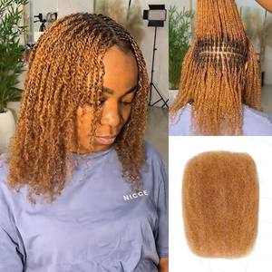 50gブラジルのバージンアフロキンキーバルクヘアビッグパッケージアフロキンキーバルク人間ヘアドレッドロックツイスト編頭ヘアエクステンション - Product Image 5