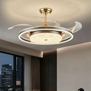 Living Room Fan <b>Light</b> Full Eye Quiet <b>Light</b> Luxury <b>Dining</b> Room Hanging Fan <b>Light</b> Quiet Large Wind Fan <b>Light</b> - Product Image 2