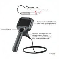 Videoscopio Industrial Impermeable IP67 con Pantalla Táctil HD de 5 Pulgadas, Tubo Personalizable de 7 Metros, Sensor CMOS de 1MP e Iluminación LED