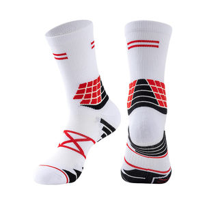 Chaussettes de sport en tricot respirant, chaussettes de basket-ball personnalisées pour hommes, chaussettes de basket-ball à haute élasticité, chaussettes de sport rembourrées - Product Image 5