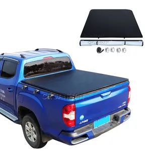 Zachte Oprolbare Tonneau-Hoes Voor Mitsubishi L200 2016 2022 Gmc Sierra 3500 Rolbedhoes Lang Bed 8ft
