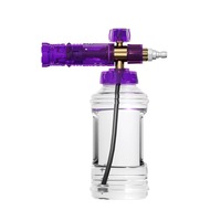 Nouveau canon à mousse pour lavage de voiture avec connecteur rapide 1/4'' et bouteille transparente
