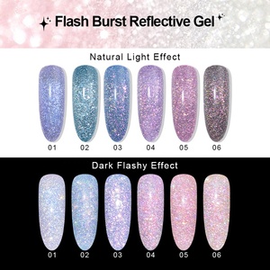 R S Nail Logo personnalisé 7,5 ml 6 couleurs Gel à ongles réfléchissant rose Ensemble de <span class=keywords><strong>vernis</strong></span> à ongles en gel UV LED <span class=keywords><strong>semi</strong></span>-<span class=keywords><strong>permanent</strong></span> français Art des ongles - Product Image 5