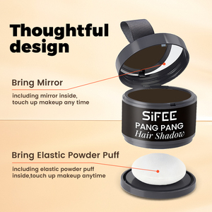 SIFEE Polvere per Ritocco Radici, Facile da Applicare, Non Unta, Marrone <span class=keywords><strong>Scuro</strong></span> per Capelli Diradati - Product Image 3