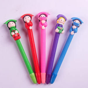 कार्टून गुड़िया के आकार की गेंद पेन डॉक्टर और नर्स श्रृंखला प्लास्टिक 0.5 मिमी लेखन से बनी बच्चों के लिए चौड़ाई उपहार - Product Image 2