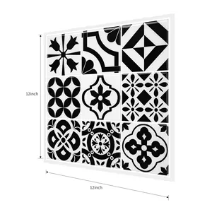 Factory outlet peel and stick backsplash for kitchen decor self adhesive tile moroccan style wallpaper