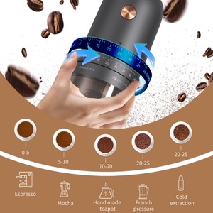 Electric Coffee Mill <b>Small</b> Rechargeable Usb Portable Handheld Burr Coffee Bean Grinder Portable Electric Coffee Grinder - Product Image 2