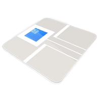 Báscula Digital de Baño de Alta Precisión con Capacidad de 180 kg y Vidrio Templado de 5 mm, Báscula Electrónica para Pesar el Cuerpo OEM ODM