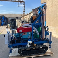 Vente chaude EB200 Chenille Caterpillar Portable Hydraulique 100m 150m 200m Eau Bolehole Bien Forage Rig Machine