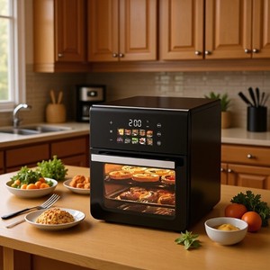 <span class=keywords><strong>Forno</strong></span> Friggitrice ad Aria Xianke 30L Grande Capacità con Touchscreen Intelligente Visibile 1500W, <span class=keywords><strong>Forno</strong></span> Elettrico Domestico in Metallo, Macchina Tutto-in-Uno - Product Image 2