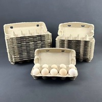 Boîte à œufs en papier standard à 10 et 12 trous, plateau à œufs industriel à 20 alvéoles, cartons en pâte recyclables jetables pour élevages avicoles