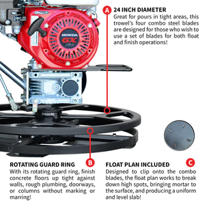 Small <b>Walk</b> Behind Concrete Edge Power Trowel <b>Machine</b> - Product Image 4